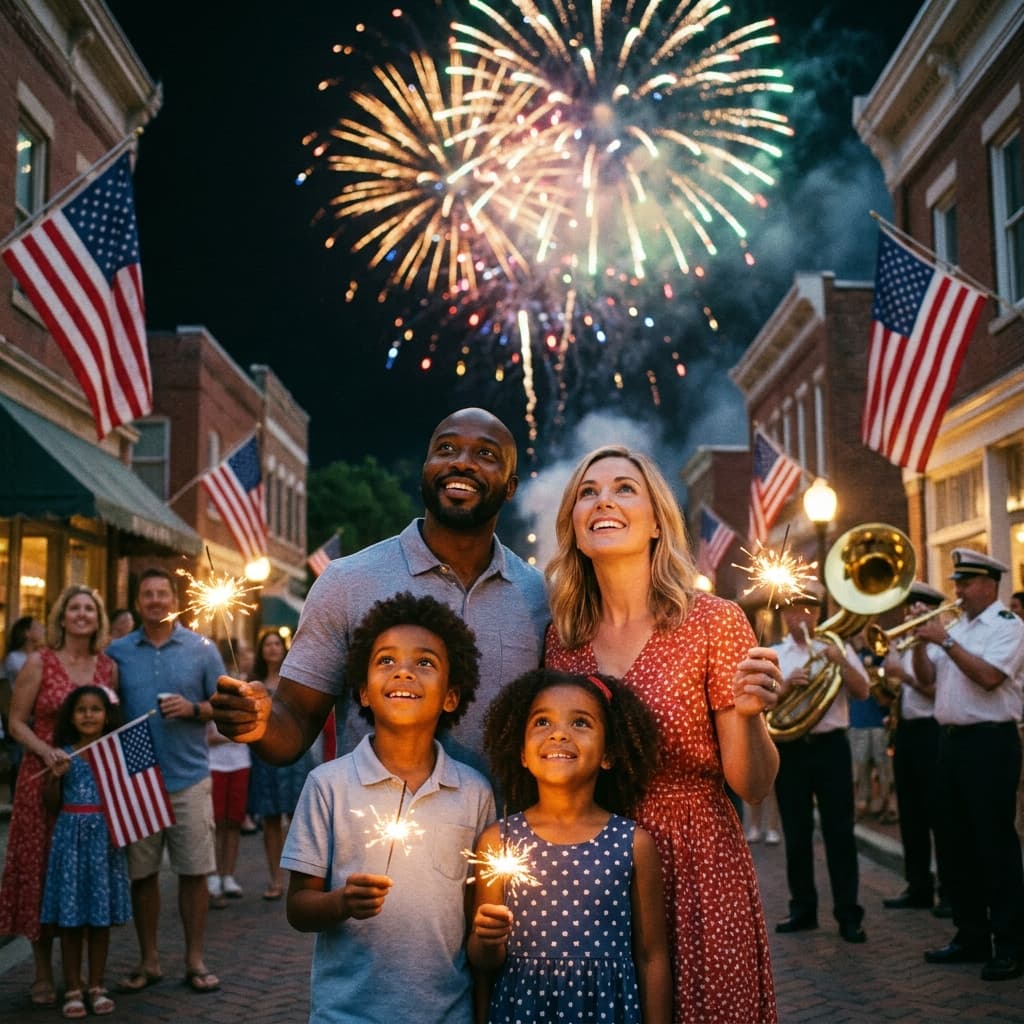 Families celebrating together in Weaverville